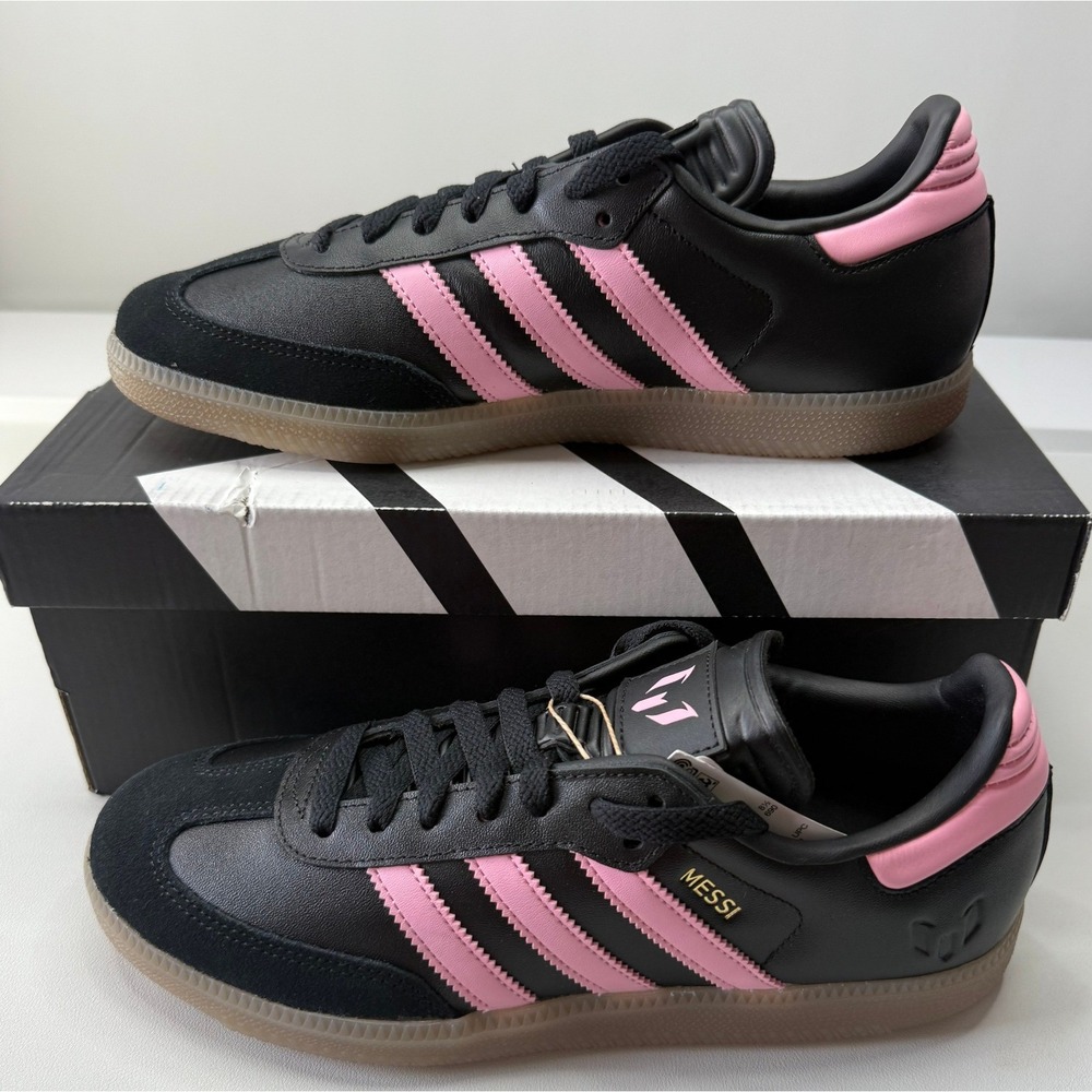 Adidas Samba Messi Inter Miami Black Pink Shoes JP7845 Mens 9 Womens 10 NEW